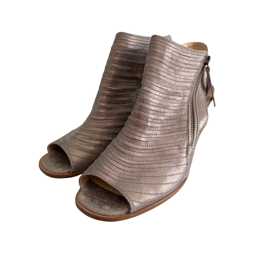 Paul Green Metallic Peep Tor Bootie